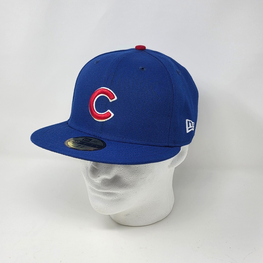 New Era‎ 59Fifty Chicago Cubs Authentic Collection Cap Mens 7 1/4 Blue MLB 5950